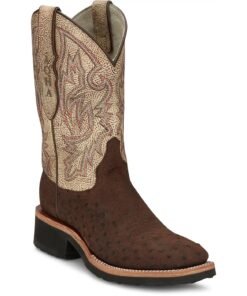 Alternative view of ostrich skin boots Peppy San Badger - Smooth Ostrich