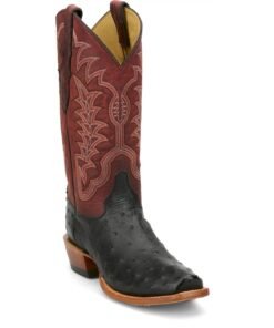 Alternative view of Ostrich Skin Boots Carlock 13" Full Quill Ostrich