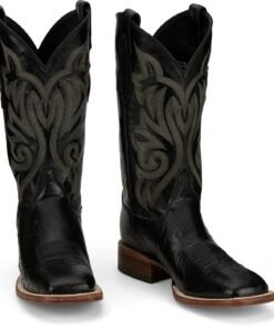 Ostrich skin boots