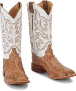 ostrich skin boots