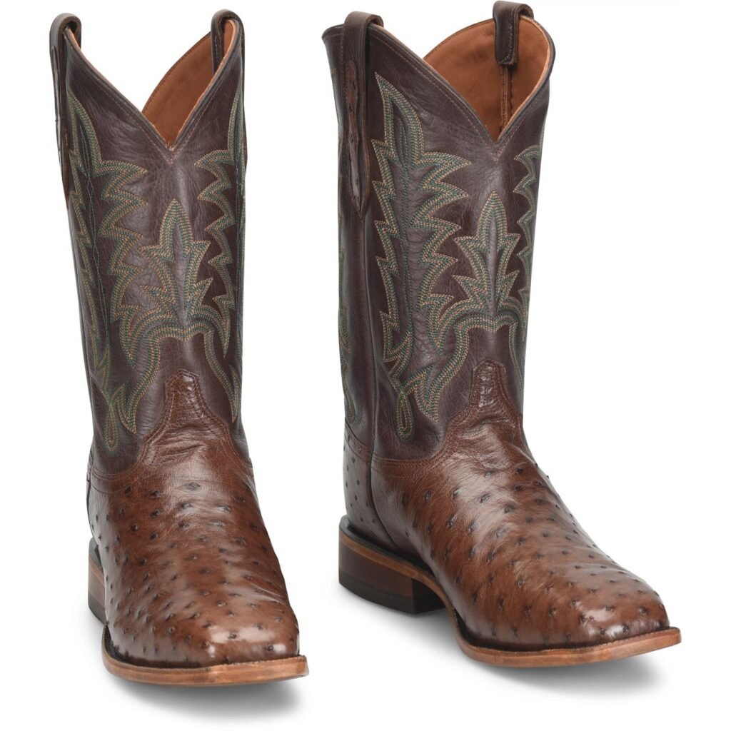 ostrich skin boots