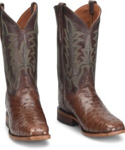 ostrich skin boots