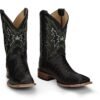 ostrich skin boots