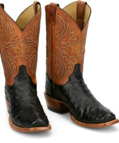 ostrich skin boots
