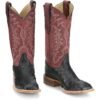 ostrich skin boots