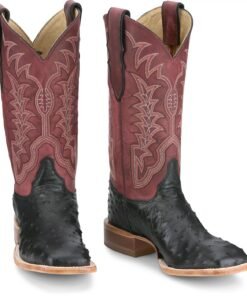 ostrich skin boots