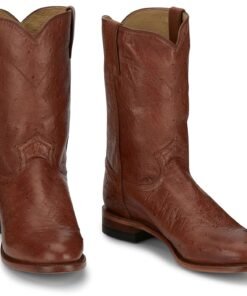 Ostrich skin boots